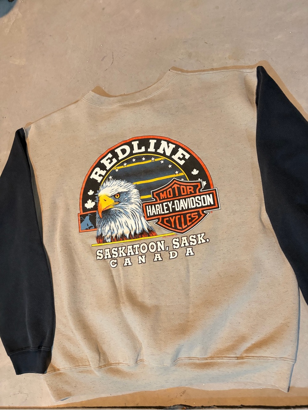 1995 Saskatoon Harley Davidson Sweater XL